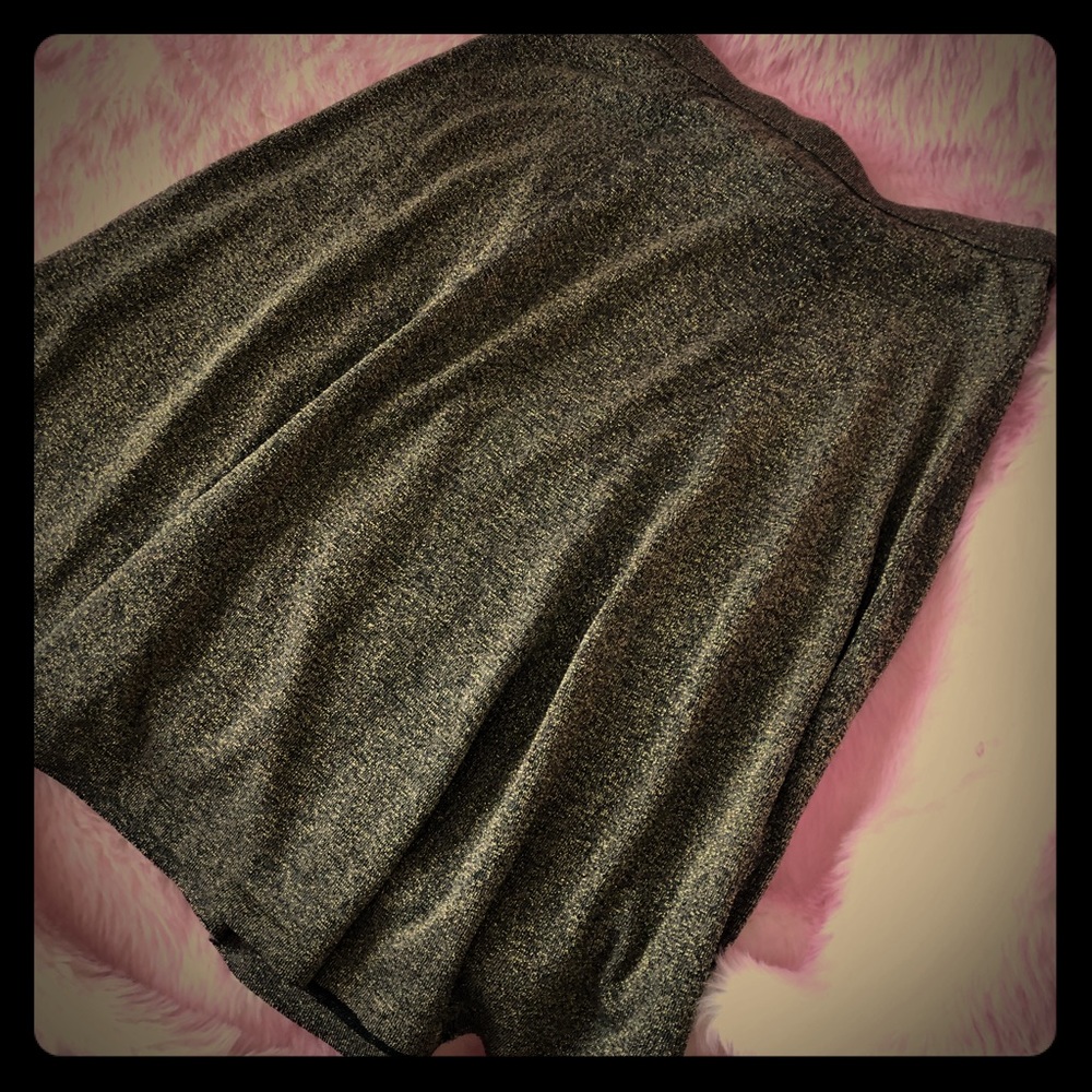 Gold Metallic Skirt